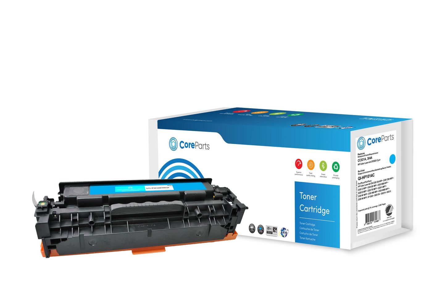 Toner Cyan CC531A QI-HP1014C (5704174131687) JOINEDIT94724738