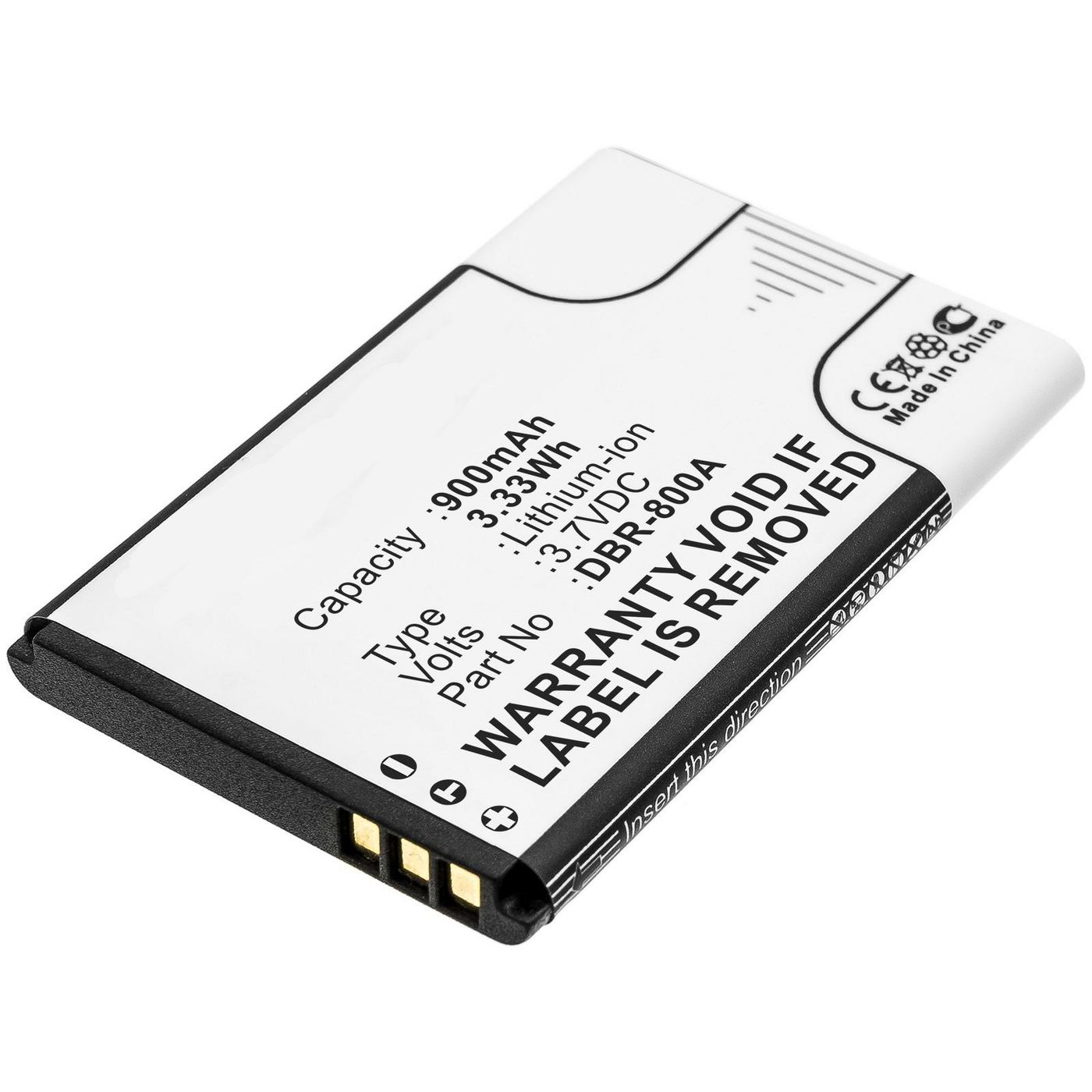 CoreParts Mobile Battery for Doro DBR-800A, DBR-800B 3.33Wh Li-ion 3.7V 900mAh  5704174364849 akumulators, baterija mobilajam telefonam