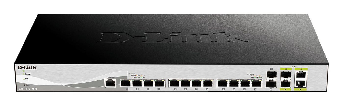 16 Port Smart Managed Switch DXS-1210-16TC/E