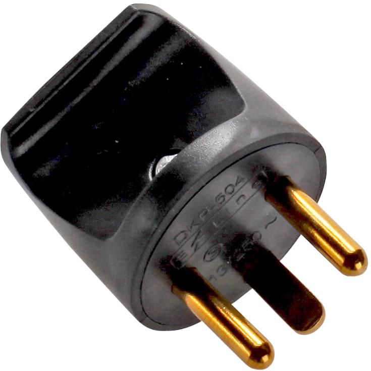 Power Plug (round)  Black GRUEDBSP (5715328276598)