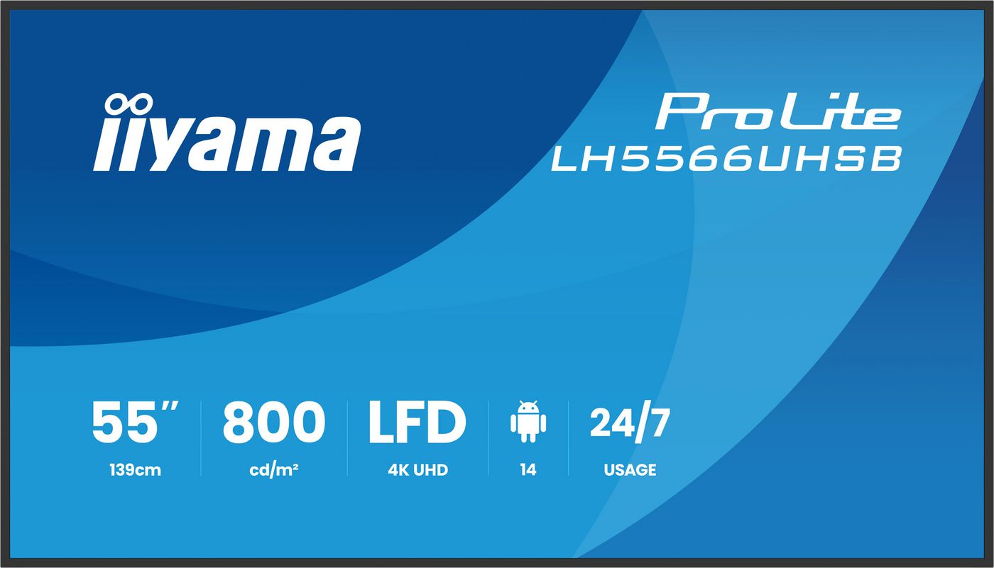 55" 3840x2160  4K UHD VA LH5566UHSB-B1AG