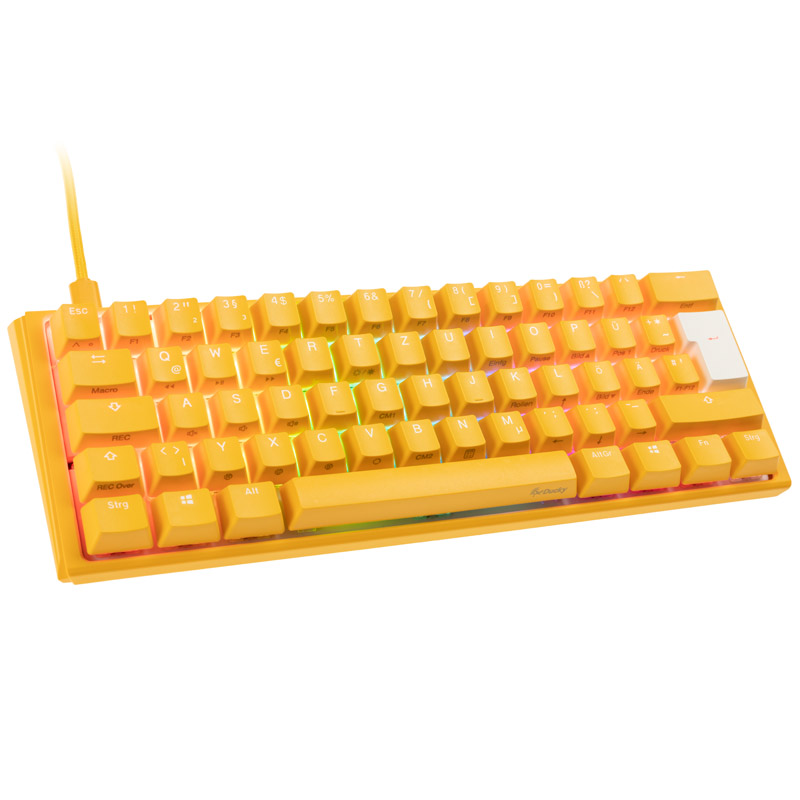Ducky One 3 Yellow Mini Gaming Tastatur, RGB LED - MX-Silent-Red DKON2161ST-SDEPDYDYYYC1 (4711281560164) klaviatūra