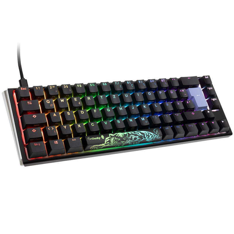 Ducky One 3 Classic Black/White SF Gaming Tastatur, RGB LED - MX-Black DKON2167ST-ADEPDCLAWSC1 (4711281568474) klaviatūra