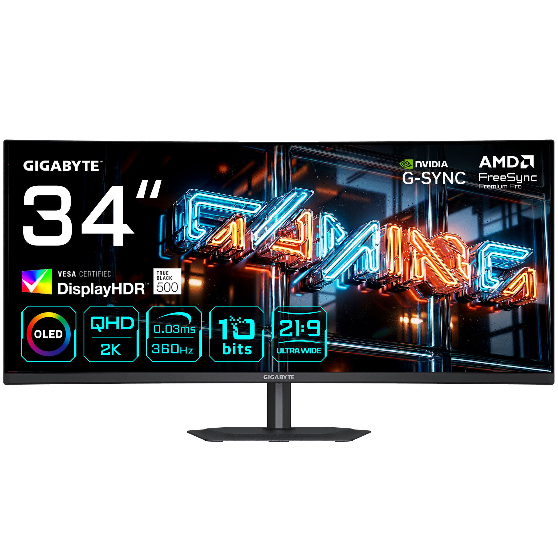 GIGABYTE MO34WQC36 EK 34 Zoll Curved