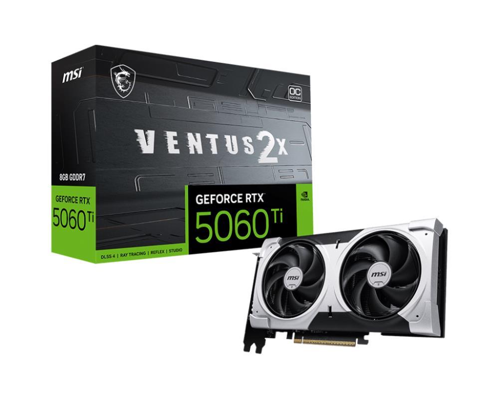 MSI GeForce RTX 5060 Ti 8G Ventus 2X OC Plus, 8192 MB GDDR7 video karte