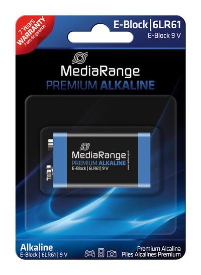 BATTERY ALKALINE E-BLOCK 9V/MRBAT107 MEDIARANGE MRBAT107