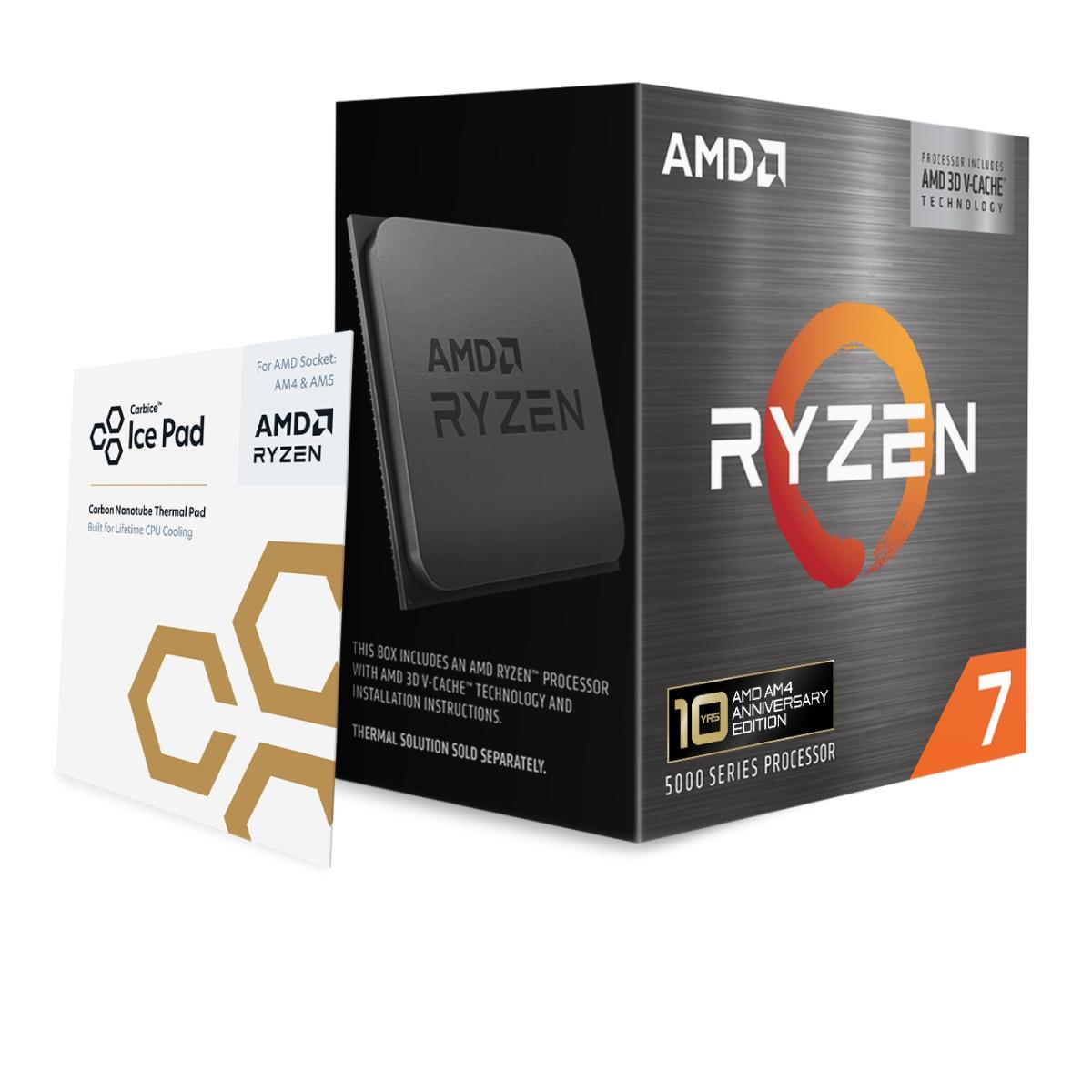 CPUAMDAMD RyzenT 75800X3D 3.4 GHz8xCoresCache