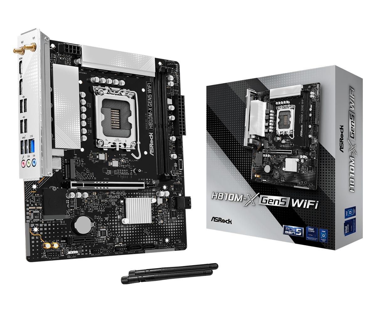 MainboardASROCKIntel H810LGA 1851 (Socket V1)micro ATXRAM