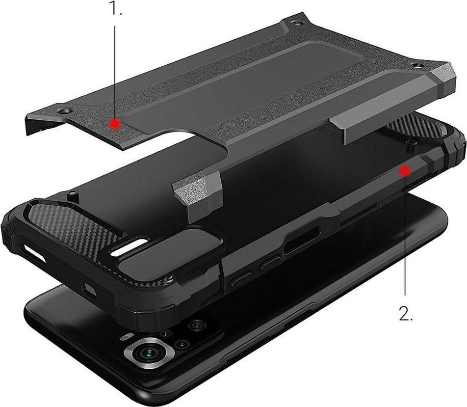Hybrid Armor Case Tough Rugged Cover for Xiaomi Redmi Note 11T 5G / Redmi Note 11S 5G / Poco M4 Pro 5G blue maciņ&scaron;, apvalks mobilajam telefonam