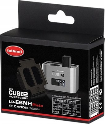 Hähnel ProCUBE 2 Plate Camera Charger for Canon LP-E6/LP-E6N/LP-E6NH Batteries foto, video aksesuāri