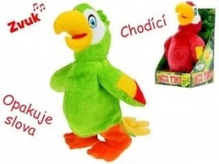 Hipo Papuga z glosem 20cm chodzaca