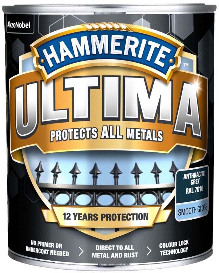 Hammerite PAINT ULTIMA SMOOTH ANTHRACIT 0