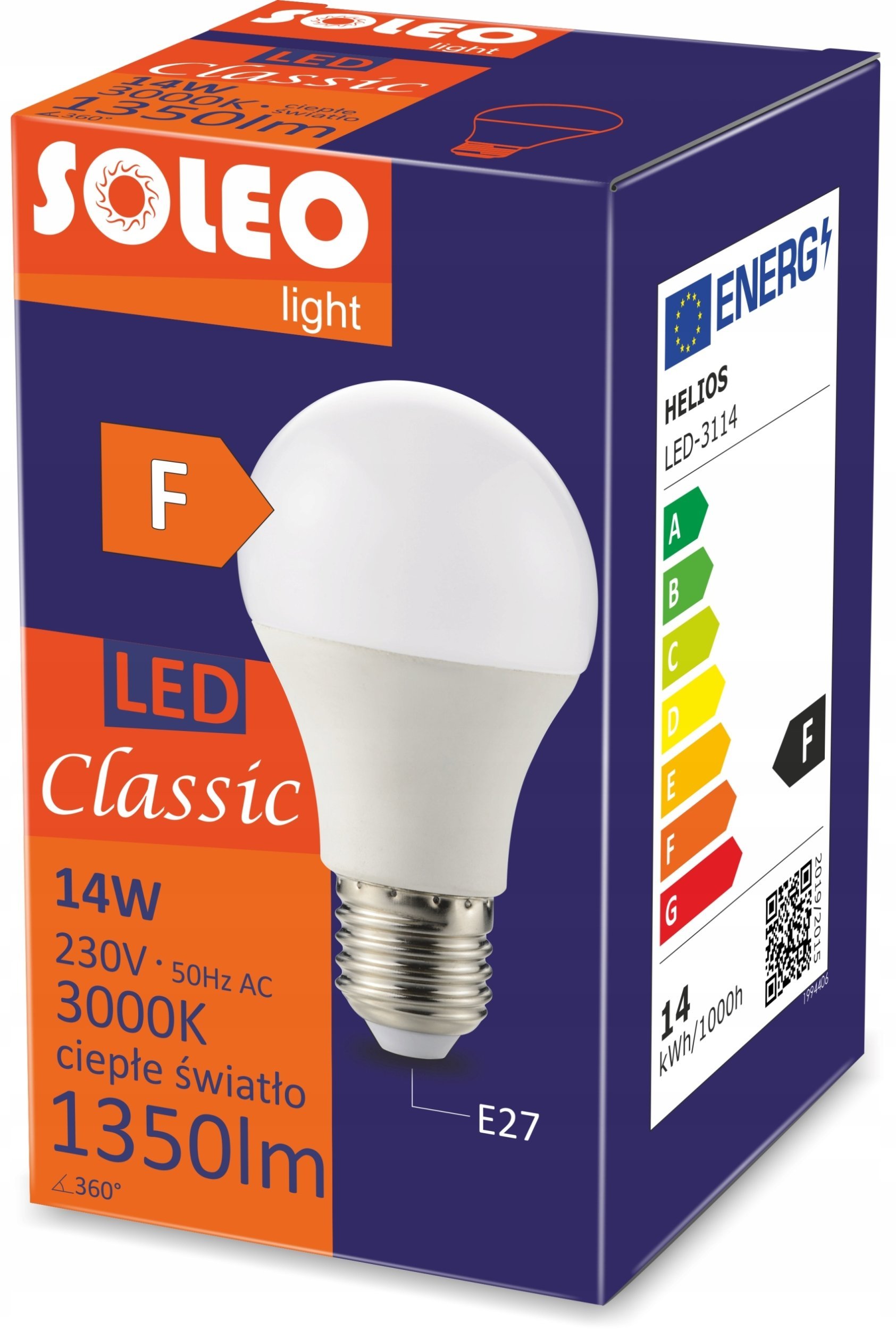 Helios Zarowka LED klasyczna E27 A60