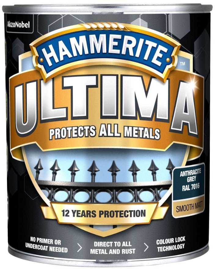 Hammerite PAINT ULTIMA MATT ANTHRACIT 2