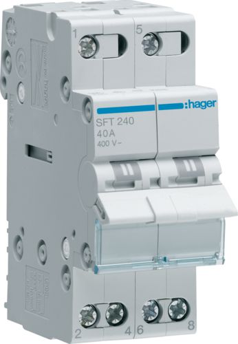 Hager Przelacznik modulowy I-0-I 40A 2P