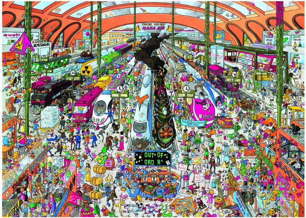 Heye Puzzle Dworzec kolejowy 2000 elementow
