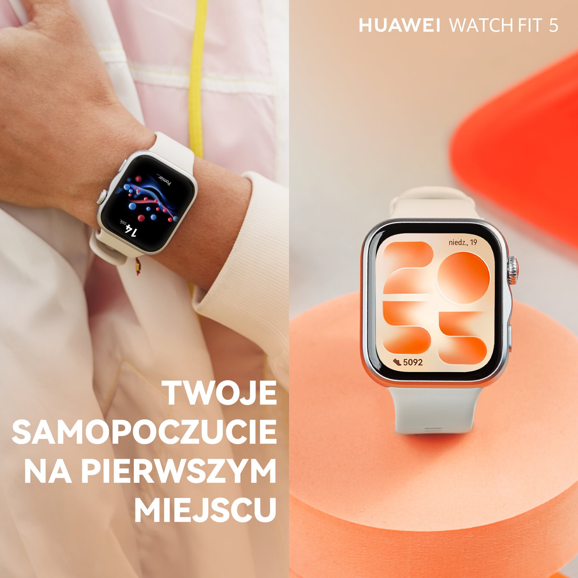 Smartwatch Huawei Watch Fit 5 Zielony  (Niki-B19F) Niki-B19F (6942103189715) Viedais pulkstenis, smartwatch