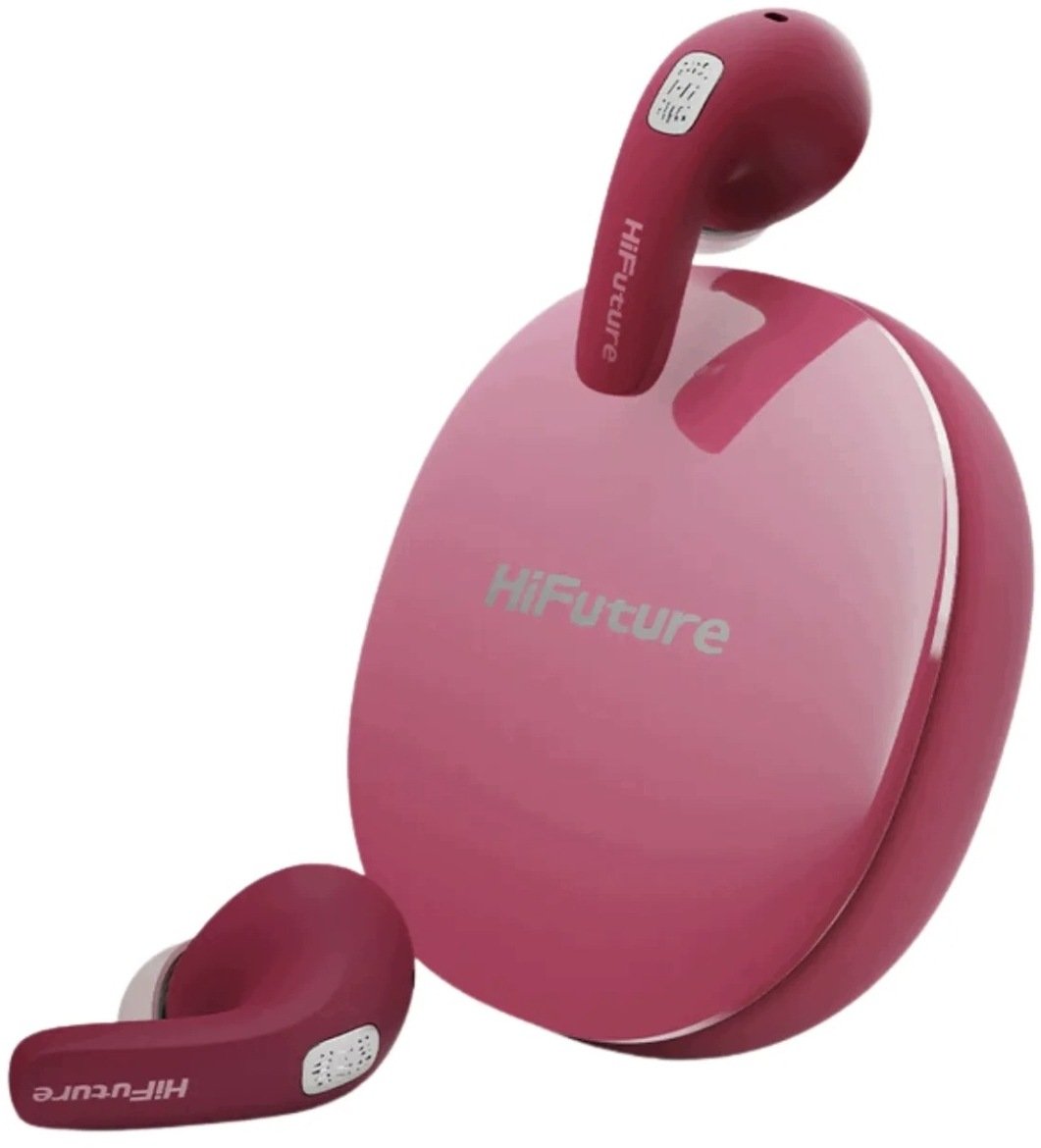 Sluchawki HiFuture FLYBUDS AI Hot pink
