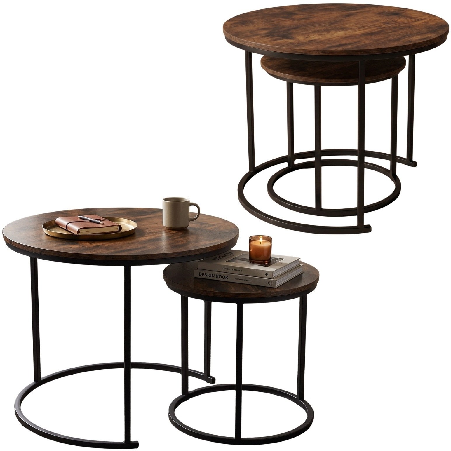 Home Styling Collection Zestaw 2 stolikow