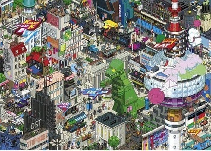 Heye Puzzle 1000 elementow Berlin Quest
