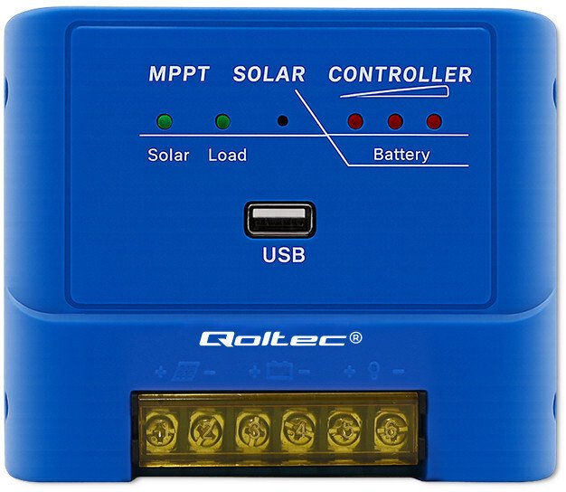 Qoltec Regulator ladowania MPPT 15A 12V/24V