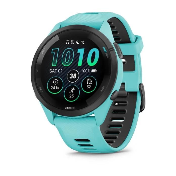 Viedpulksteni Garmin SMARTWATCH FORERUNNER 265/AQUA 010-02810-12