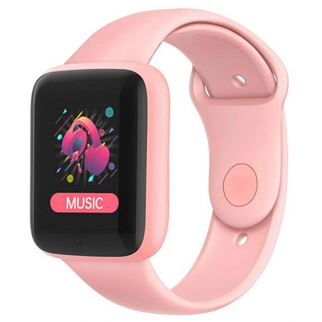 iWear M7 Fitnesa Viedpulkstenis ar Full Touch 1.3'' IPS displeju Asinsspiediena & Pulsa mēr. / Soc. tīkliem Rozā Viedais pulkstenis, smartwatch
