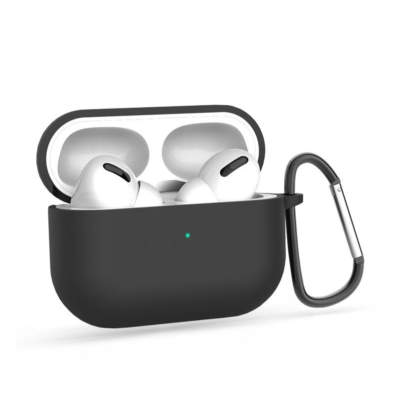 Maciņš austiņām Tech-Protect Apple AirPods Pro 1 / 2 Icon Hook Case Black 9490713927502 (9490713927502) maciņš, apvalks mobilajam telefonam