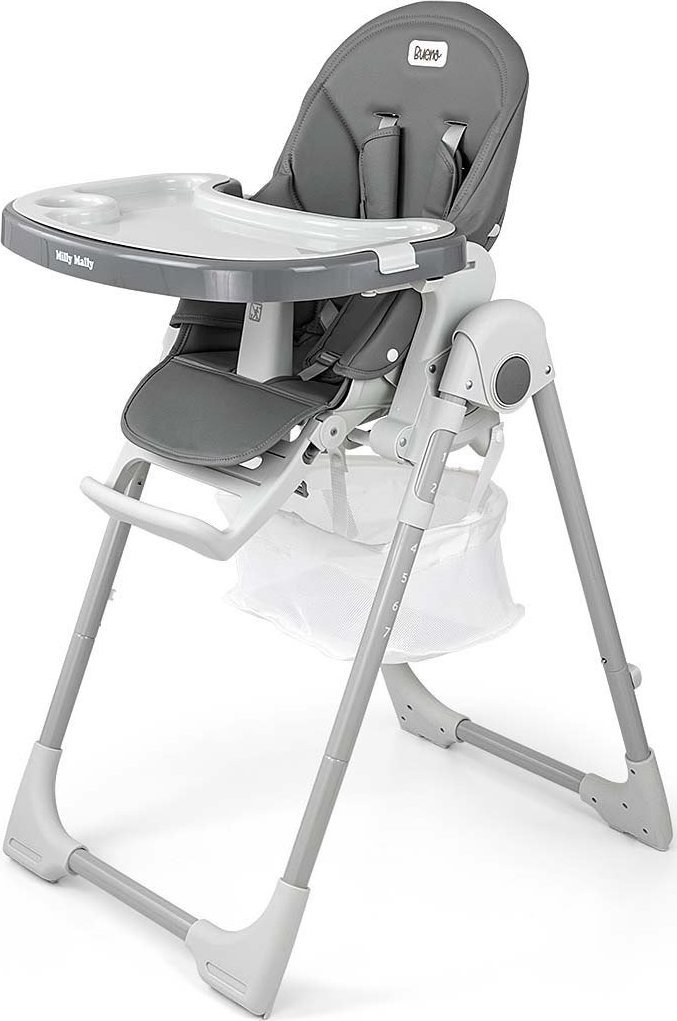 Bueno grey high chair bērnu barošanas krēsls