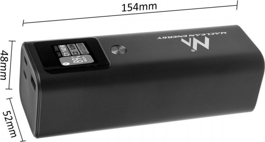 Powerbank 24600mAh USB-C PD Maclean MCE335 Mobilais Telefons