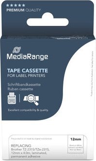 MediaRange label tape cartridge replaces Brother