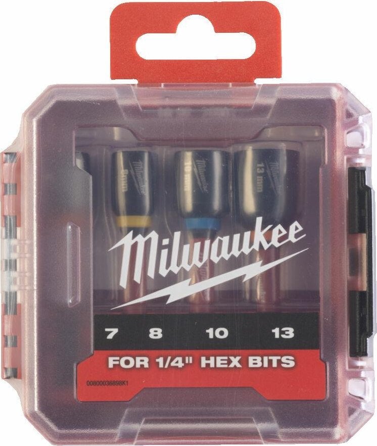 Milwaukee Bit WITH SOCKET SET 7/8/10/13mm