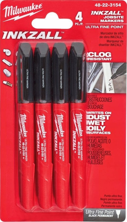Milwaukee MILWAUKEE THIN MARKERS BLACK 4