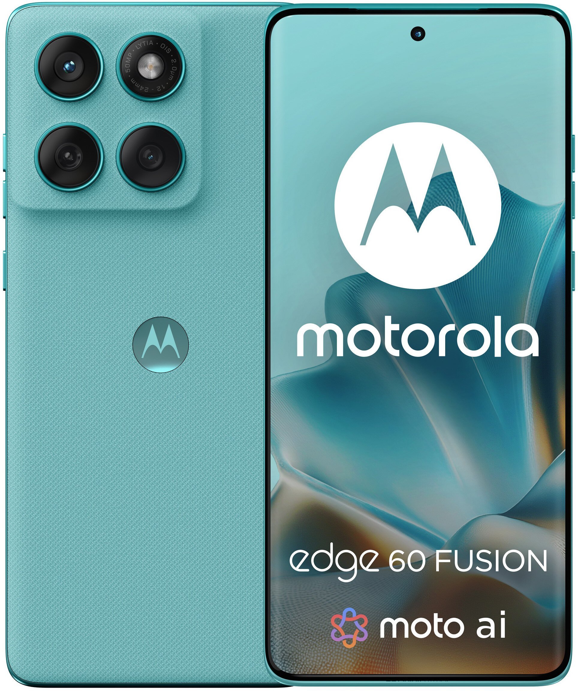 Motorola Edge 60 Fusion 8/256 GB Android 15 Smartphone Slipstream t&uuml;rkis Mobilais Telefons