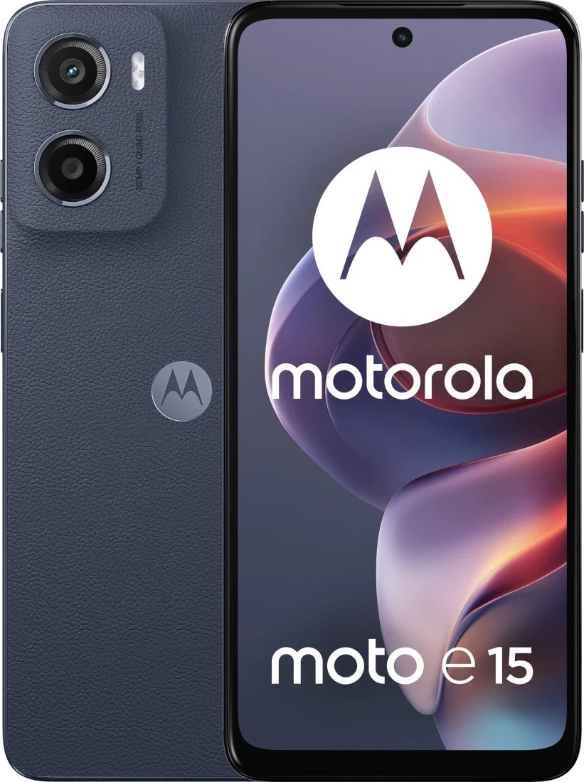Motorola moto e15 16.9 cm (6.67") Dual SIM Android 14 Go edition 4G USB Type-C 2 GB 64 GB 5200 mAh Blue Mobilais Telefons