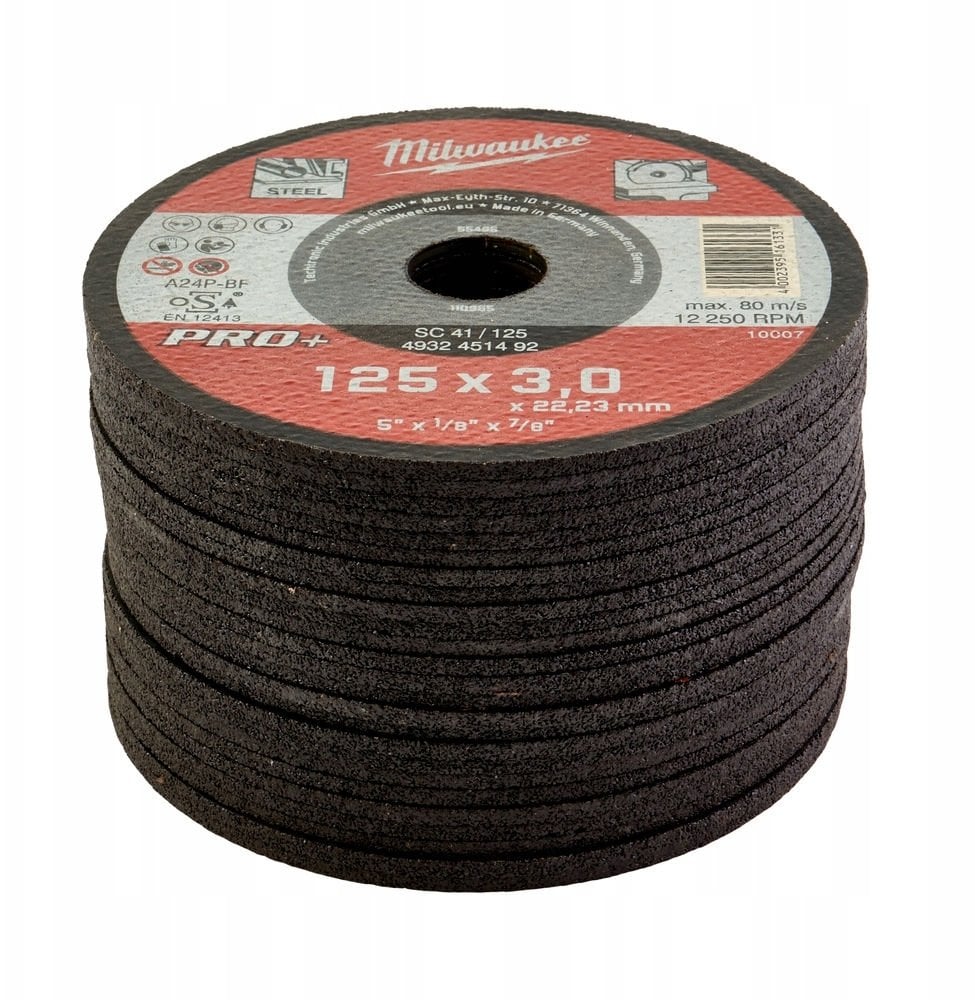 Milwaukee Tarcza do metalu plaska 125x3