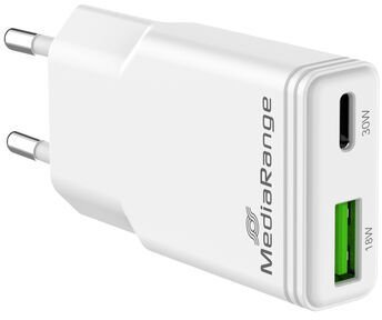 Ladowarka MediaRange Ladowarka 30W 2-Port 1x