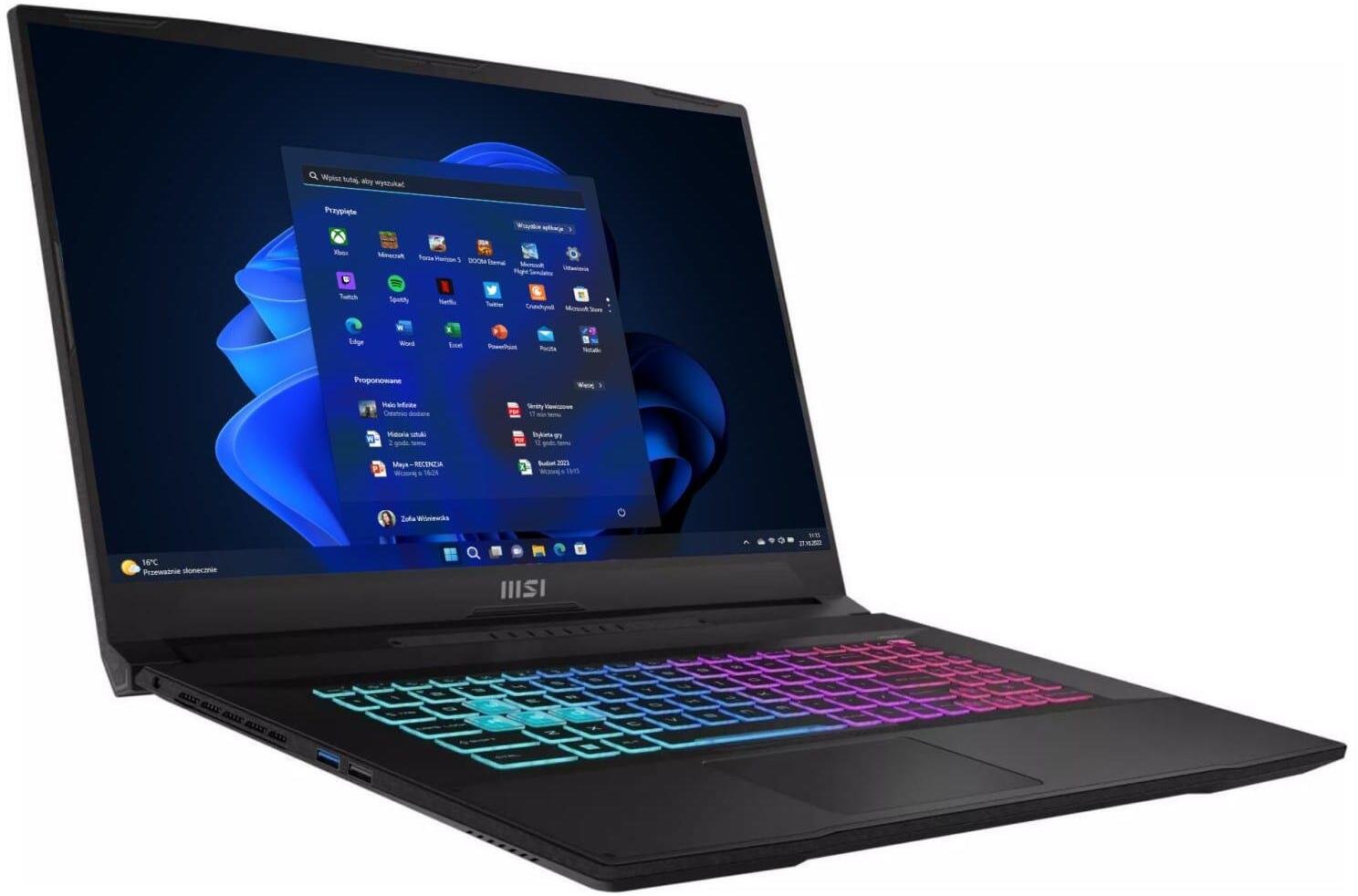Laptop MSI 32GB i5-13420H RTX 3050