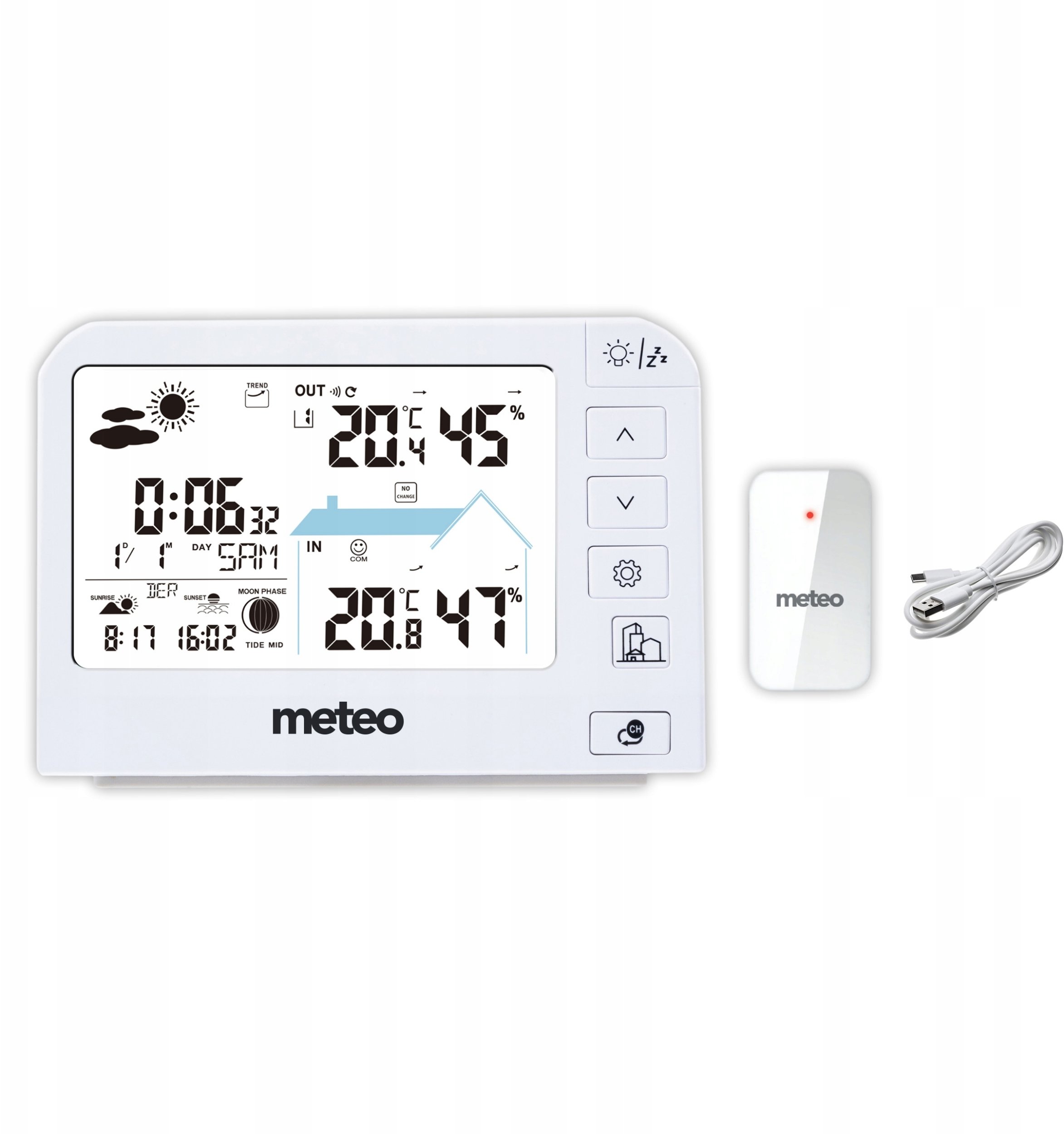 Stacja pogodowa Meteo SP204 Pogodynka Higrometr