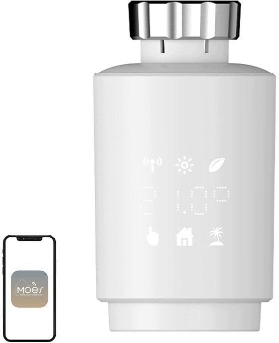 Moes Glowica termostatyczna TV02 ZigBee LCD
