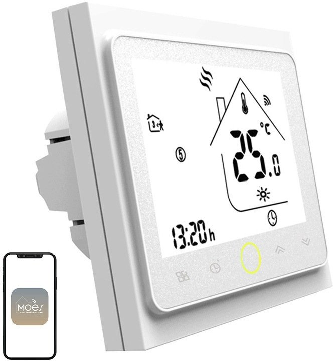 Moes Termostat BHT-002 Wi-Fi LCD (WHT-002-GB-WH-MS)