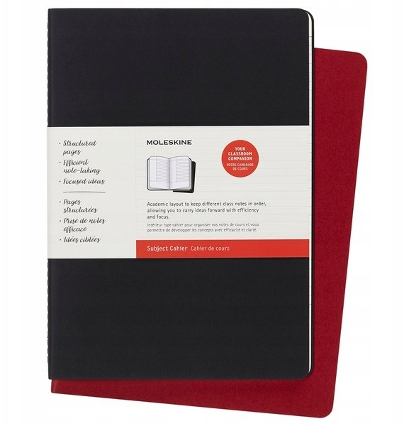 Moleskine Zestaw 2 zeszytow Subject Zeszyt