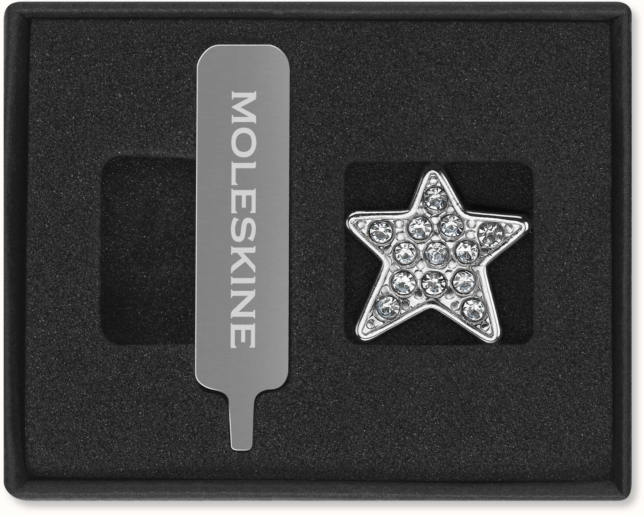 Moleskine Przypinka Star Crystal  srebrna (MS-9270087)
