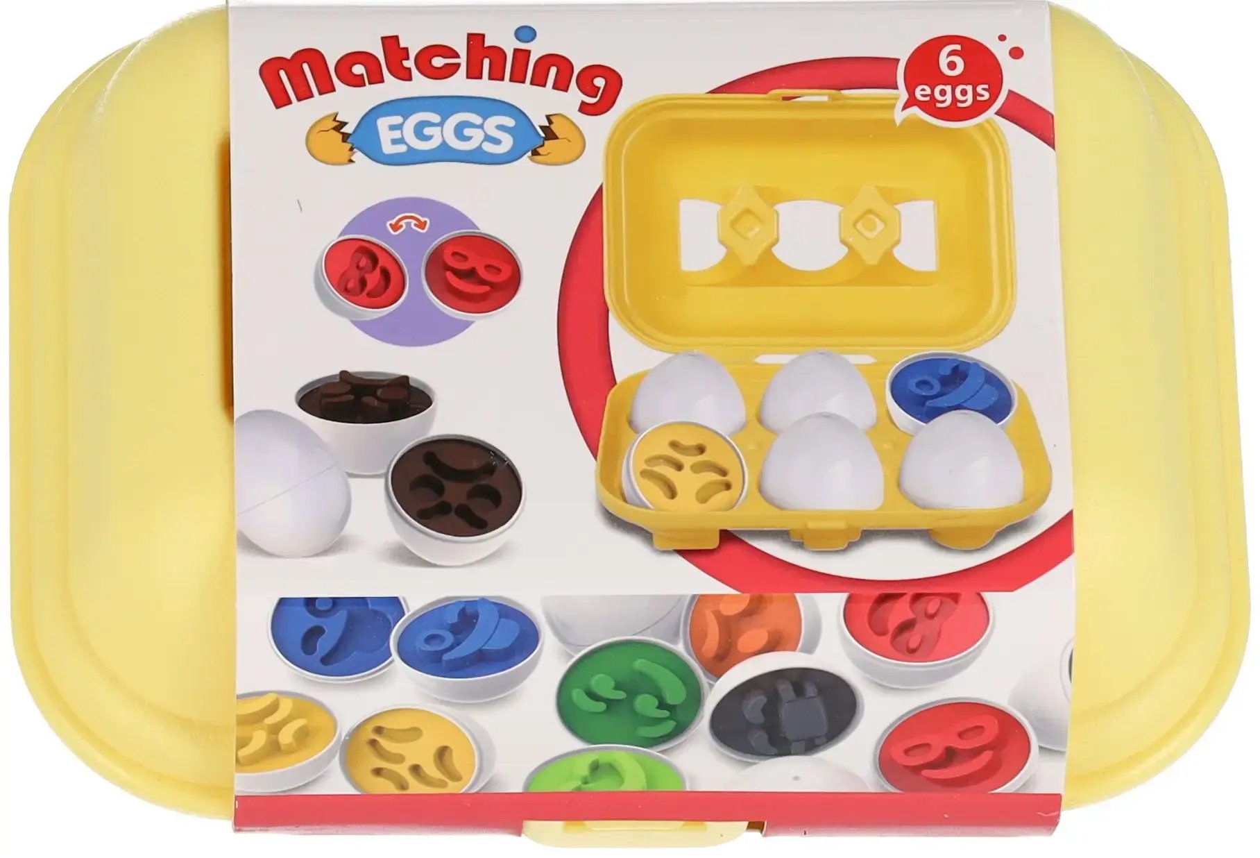 Mega Creative SORTER JAJKA EMOCJE 6SZT