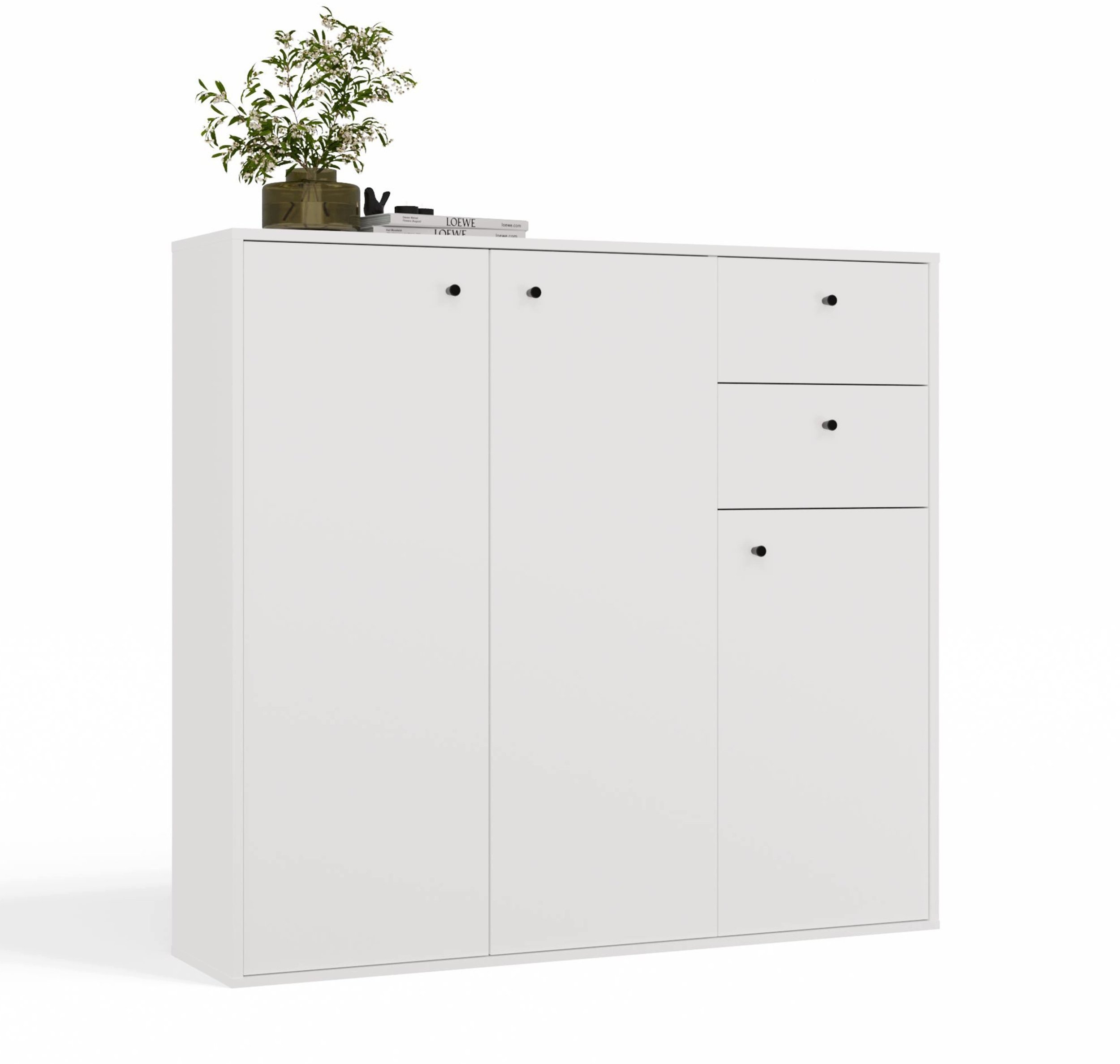 Meblar Komoda FRAN bialy 120 Cm