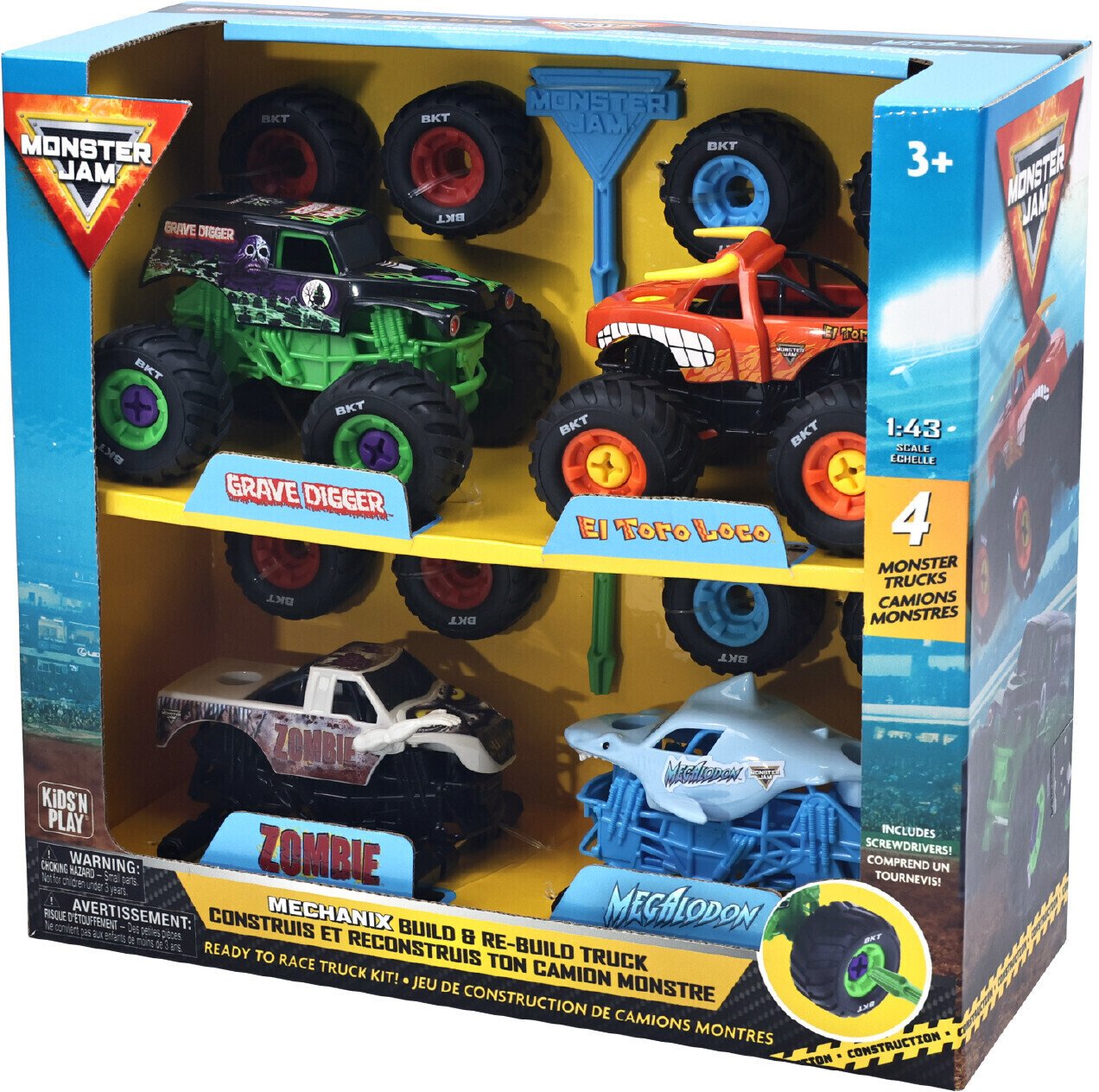 Monster Jam Mechanix 1:43 Build N
