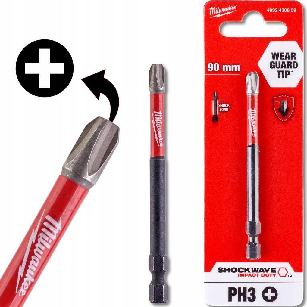Milwaukee BIT SHOCKWAVE PH3 90MM-1SZT. MIL