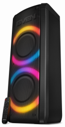 Speaker SVEN PS-710, black (100W, TWS, Bluetooth, FM, USB, microSD, LED-display, 4400mA*h), SV-021696 pārnēsājamais skaļrunis
