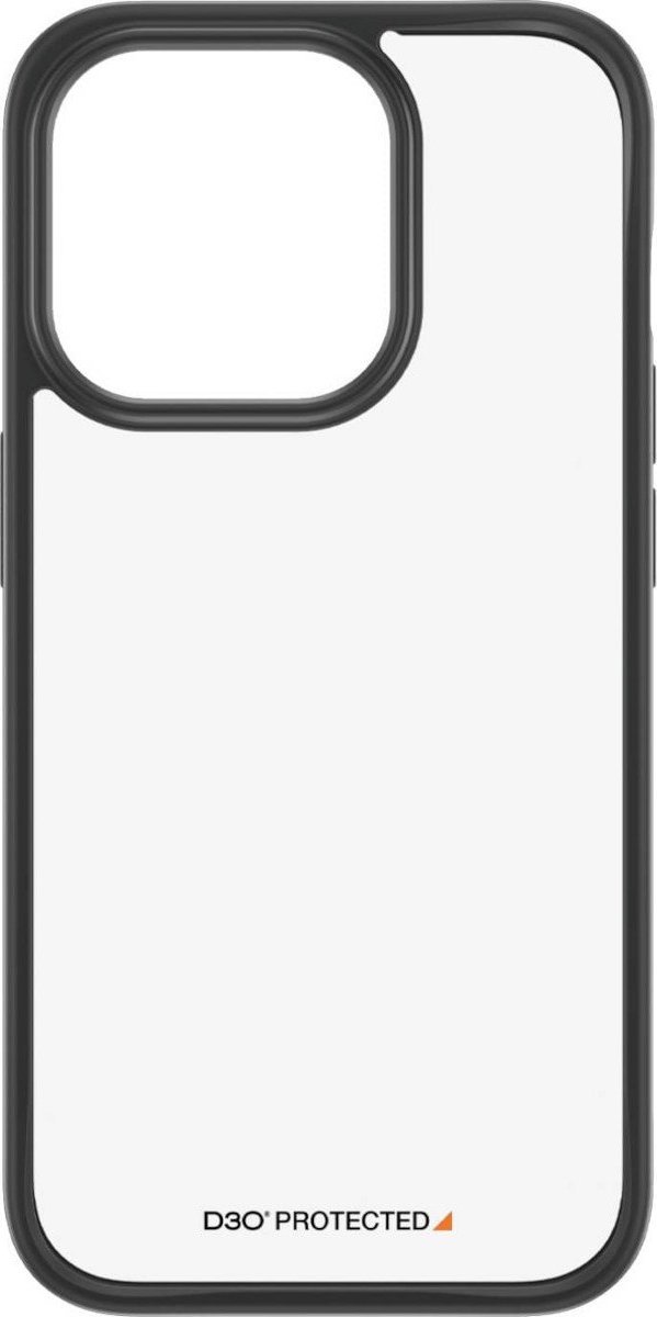 PanzerGlass ClearCase Beskyttelsescover Sort Gennemsigtig Apple iPhone 15 Pro Mobilais Telefons