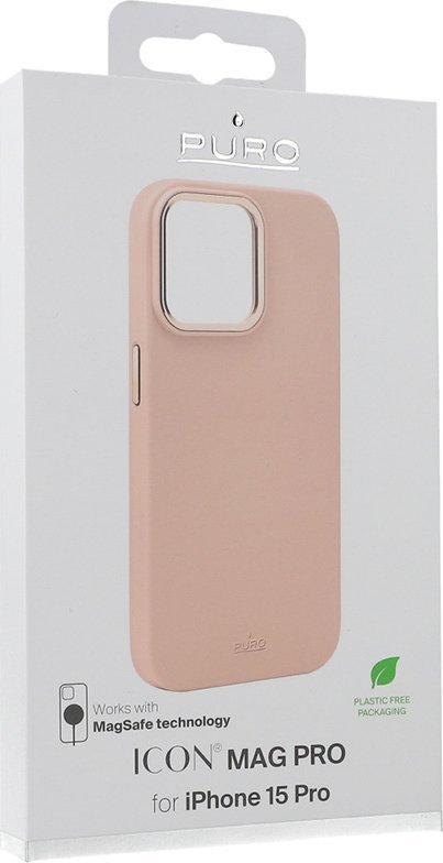 Puro ICON MAG PRO iPhone 15 Pro 6.1" MagSafe r&oacute;żowy/rose PUIPC15P61ICONMPROSE Mobilais Telefons